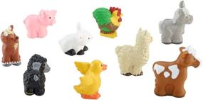 img 2 attached to 🐠 Fisher Price Little People Animal Friends Action Figures & Statues: Endless Imaginative Playtime Fun