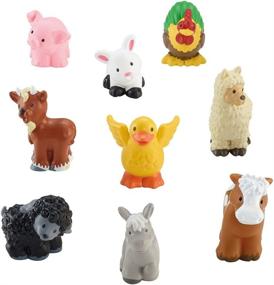 img 4 attached to 🐠 Fisher Price Little People Animal Friends Action Figures & Statues: Endless Imaginative Playtime Fun