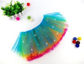 img 2 attached to Cidyrer Neon LED Rainbow Tutu Skirt: Light Up Women's Tutus for a Dazzling Effect!