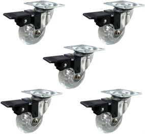 img 4 attached to Transparent PU Industrial Casters - Copapa HT15601