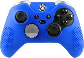 img 3 attached to 🎮 Enhance Your Gaming Experience with eXtremeRate Soft Anti-Slip Silicone Controller Cover Skins Thumb Grips Caps Protective Case for Microsoft Xbox One Elite Dark Blue
