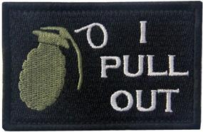 img 3 attached to 🔧 Tactical I Pull Out Military Patch - Funny Embroidered Applique for Army Morale with Hook & Loop Emblem