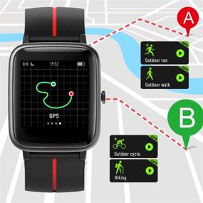 img 3 attached to Blackview Smart Watch: GPS Running Watches for Men, Women, and Kids – Fitness Tracker with Heart Rate Monitor, 5ATM Waterproof. Compatible with iPhone & Android Phones.