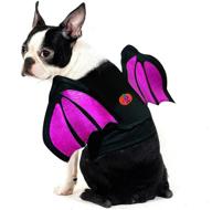 🎃 azuza halloween dog costume: led pumpkin bat wings for cats & dogs - funny cosplay apparel for halloween party - 3 sizes (small to large) logo