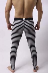 img 3 attached to 🩲 Ultimate Comfort: KAMUON Men’s Cotton Pouch Underwear Long Johns for Optimal Thermal Protection