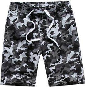img 4 attached to YuMENo Camouflage Quick Drying 6 14Years Blue 10T Boys' Clothing