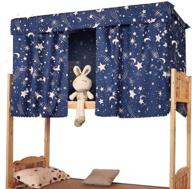 heidi galaxy star bed canopy: blackout cloth 🛏️ mosquito nets for single sleeper bunk beds & student dormitories logo