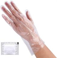 🧤 lebonheurs plastic gloves disposable - 200 pcs for safe kitchen cooking & cleaning logo