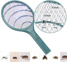 img 1 attached to 🦟 3000V Electric Bug Zapper Racket, Green Mosquito Fly Gnat Zapper for Home Indoor Outdoor Pest Control