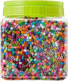 img 1 attached to 🎨 Kids Crafts: Assorted Multicolor Perler Beads Fuse Beads, 11000 pcs