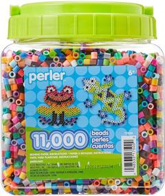 img 2 attached to 🎨 Kids Crafts: Assorted Multicolor Perler Beads Fuse Beads, 11000 pcs