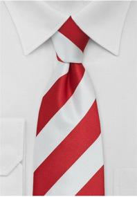 img 2 attached to Bows N Ties Necktie Striped Microfiber Inches Men's Accessories and Ties, Cummerbunds & Pocket Squares