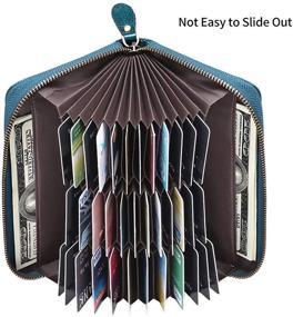 img 2 attached to 💼 Stylish Blocking Leather Capacity Organizer Wristlet for Women's Handbags & Wallets: Ultimate Wallet Security!