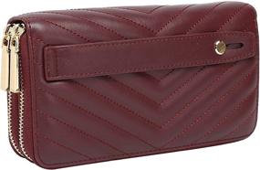 img 4 attached to Daisy Rose Zippered Wallet Clutch – Women's Handbags, Wallets, and Purses