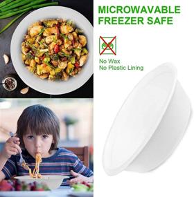 img 1 attached to 🌱 Go-Green Eco-Friendly Compostable Sugarcane Fiber Disposable Bowl (50-Pack), 17oz-500ml