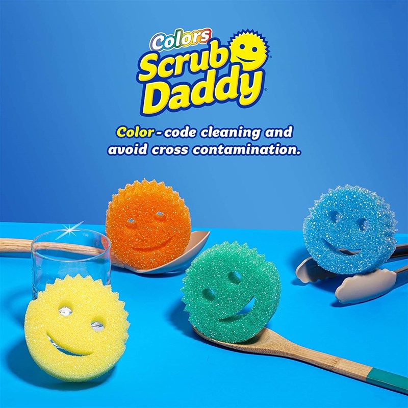 Scrub Daddy - Original Temperature Controlled Scrubber - Scratch-Free &  Odor Resistant - 8 Count