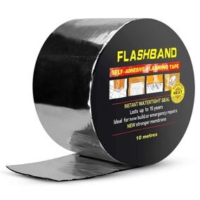 img 4 attached to 🔒 BXI Flashing Roll Tape Membrane - Ultimate 4" x 32ft Waterproof Patch & Seal Tape - Premium SBS Modified Bitumen Rubberized Asphalt - Self-Adhesive - Ideal Solution for Windows and Roof Repair - Available in Multiple Sizes