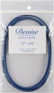 🧶 denise 52-inch blue knit and crochet long cord: interchangeable tool for versatile crafting logo
