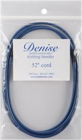 img 1 attached to 🧶 Denise 52-Inch Blue Knit and Crochet Long Cord: Interchangeable Tool for Versatile Crafting