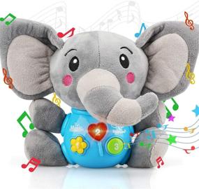 img 4 attached to 🐘 STEAM Life Plush Elephant Baby Toys: Musical, Light-Up, and Perfect for 0-36 Months - Ideal Baby Gifts for Boys, Girls, and Toddlers - 0 3 6 9 12 Month Christmas Baby Gifts