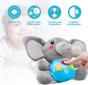 img 2 attached to 🐘 STEAM Life Plush Elephant Baby Toys: Musical, Light-Up, and Perfect for 0-36 Months - Ideal Baby Gifts for Boys, Girls, and Toddlers - 0 3 6 9 12 Month Christmas Baby Gifts