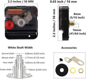 img 3 attached to Youngtown 12888 Quartz DIY Wall Clock Movement Mechanism for Repair & Replacement - Fits Dials up to 40cm (15.7 Inches)