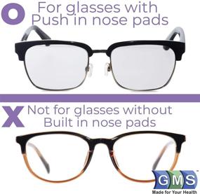 img 2 attached to 👓 GMS Optical 15mm Silicone Nose Pads with Air Bag Push - for Glasses, Sunglasses, and Eye Wear (Pack of 5 Pairs)