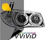 vvivid headlight foglight transparent self adhesive logo