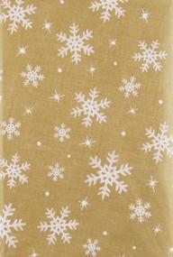 img 4 attached to 🎄 Captivating Snowflake Splendor for a Festive Christmas: Mainstream Christmas Snowflakes Delight Tablecloth