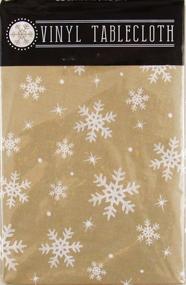 img 1 attached to 🎄 Captivating Snowflake Splendor for a Festive Christmas: Mainstream Christmas Snowflakes Delight Tablecloth