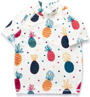 short sleeve protection guard pineapple boys' clothing in swim logo