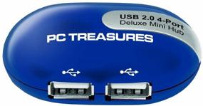 img 1 attached to Enhance Your Connectivity with the Digital Treasures USB Mini-Hub (07208): 4 USB Ports for Ultimate Convenience