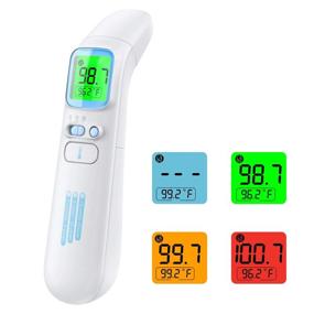 img 4 attached to 🌡️ Non-Contact Digital Infrared Forehead Thermometer for Adults and Babies - Quick Reading, Fever Alarm, Memory Function