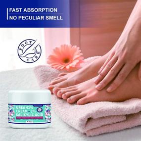 img 3 attached to 🦶 Urea Cream 42% for Feet - Complete Callus-Care Solution for Dry, Cracked Skin - Moisturizes and Fortifies Feet, Hands, Heels, Elbows, Nails, and Knees - 4 oz