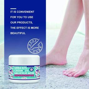 img 1 attached to 🦶 Urea Cream 42% for Feet - Complete Callus-Care Solution for Dry, Cracked Skin - Moisturizes and Fortifies Feet, Hands, Heels, Elbows, Nails, and Knees - 4 oz