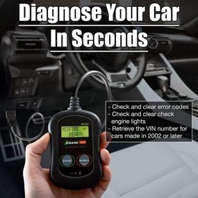 img 3 attached to 🔍 OBD2 Scanner Check Engine Code Reader | MS300 Car Diagnostic Tool | SUVs, Trucks, Vans, and Cars | OBD II Auto Car Scan Tool for Error Codes, MIL Light Off, VIN Check