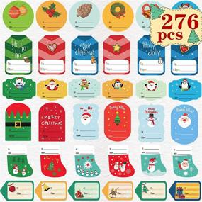 img 4 attached to 🎁 Joy Bang Christmas Gift Stickers - Self Adhesive, Festive Labels for Presents, Holiday Greetings, and More