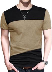 img 3 attached to 👕 Contrast Stitching Men's Long Sleeve T-Shirts by SHUIANGRAN - Enhanced SEO
