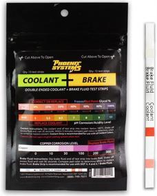 img 4 attached to Phoenix Systems 8006-B Coolant + Brake Fluid Test Strips 🧪 (15 Foil Wrapped Test Strips) - Reliable Double-Ended Testing - 1 Pack