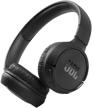 🎧 black jbl tune 510bt wireless on-ear headphones with enhanced purebass sound logo