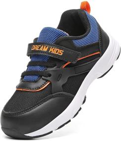 img 4 attached to Walking Athletic Running Lightweight Sneakers for Boys – Perfect Outdoor Shoes