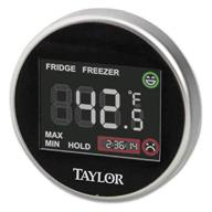 🌡️ taylor 1445 pro series digital fridge-freezer thermometer: ensures accurate temperature monitoring and safety zone logo