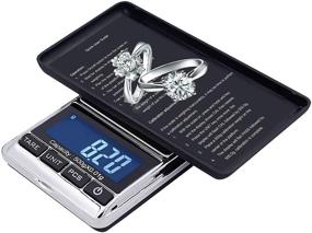 img 4 attached to Ataller Digital Pocket Scale - Precision Mini Electronic Gram Weight Scales, 0.001oz/0.01g, 500g Capacity, Portable Jewelry Scale with Tare, Auto Off, Stainless Steel Body, White Backlit Display (Max:500g/d=0.01g)