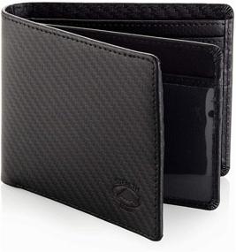 img 2 attached to Leather Bifold Men's Wallet with Advanced RFID Blocking Technology