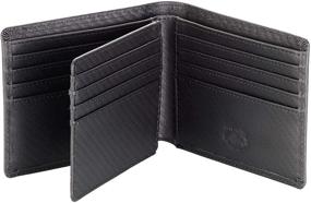 img 4 attached to Leather Bifold Men's Wallet with Advanced RFID Blocking Technology