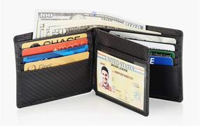 img 3 attached to Leather Bifold Men's Wallet with Advanced RFID Blocking Technology