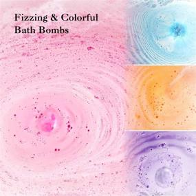 img 1 attached to Bath Bombs 12 Piece Set - Ribivaul Handmade Natural & Organic Bath Bomb with 🛁 Abundant Bubbles and Vibrant Colors - Perfect Mother's Day Gift for Men, Women, Kids, and Friends