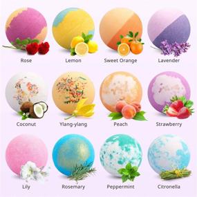 img 2 attached to Bath Bombs 12 Piece Set - Ribivaul Handmade Natural & Organic Bath Bomb with 🛁 Abundant Bubbles and Vibrant Colors - Perfect Mother's Day Gift for Men, Women, Kids, and Friends