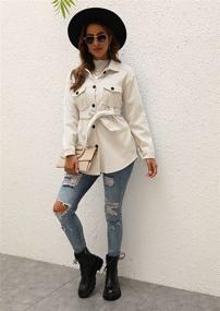 img 2 attached to 👚 Women's Clothing and Coats: Tanming Double Breasted Trench Jackets & Vests