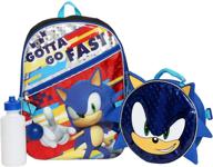 🦔 sonic hedgehog backpack lunch with official licensing logo